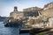 La valletta old town fortifications architecture scenic view in