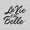 La vie est belle translation in English Life is beautiful. French quote