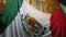 La Villa Mexican Flag and Virgin Mary