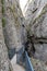 La Yecla Gorge, Burgos Province, Spain. It is a deep and narrow gorge in Spain