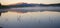 La Zeta lagoon in the city of Esquel during sunrise Patagonia