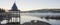 La Zeta lagoon in the city of Esquel during sunrise Patagonia