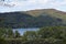 Laacher See with the sailing harbor, seen from Mendig side