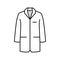 lab coat engineer color icon vector illustration