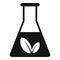 Lab homeopathy flask icon, simple style