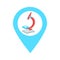 Lab location map pin pointer icon. Element of map point for mobile concept and web apps. Icon for website design and app developme