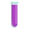 Lab scientist test tube icon, cartoon style