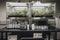 lab setup with specialized equipment for growing and testing medical marijuana
