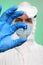 Lab Technician Doctor Handling a Vial of Vaccine