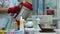 A lab technician doing experiments in the chemistry lab