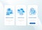 Lab test ordering steps onboarding mobile app page screen with concepts