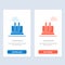 Lab, Test, Tube, Science  Blue and Red Download and Buy Now web Widget Card Template