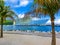 LABADEE, HAITI - MAY 01, 2018: Royal Caribbean cruise ship Oasis of the Seas docked at the private port of Labadee in