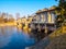 Labe River lock in Podebrady, Czech Republic