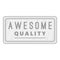 Label awesome quality icon, gray monochrome style