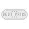 Label best price icon, monochrome style