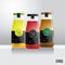 Label and bottle design for drink, juice