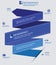 Label Elements Infographics,Blue version