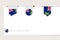 Label flag collection of British Virgin Islands in different shape. Ribbon flag template of British Virgin Islands