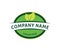 label leaf natural green food logo design