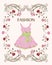 label with pink dress