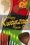 Label with Representative Elements for Kwanzaa Celebration, Vector Illustration