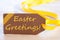 Label With Text Easter Greetings