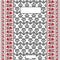 Label ukrainian style folk background banner