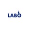 LABO chemical and medical analysis logo and icon