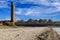 LABOE, GERMANY - Nov 08, 2020: Huge world war monument at the beach of Laboe in Germany