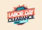 Labor day clearance mega savings - sale vector holiday banner design
