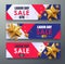 Labor day sale promotion advertising banner template.American labor day wallpaper.