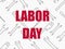 Labor Day, seamless background with wrenches. Greeting card, holiday United States. Vector