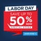 Labor Day Super Sale Sign