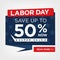 Labor Day Super Sale Sign