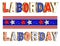 Labor Day text graphics