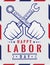 Labor simple Illustration Poster Design