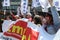 Labor unions and political parties celebrate May 1, International Workers\' Day in Izmir, Turkey.