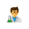 Laboratory assistant vector icon illustration.