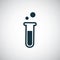 Laboratory bulb icon for web and