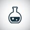 Laboratory bulb icon. for web and