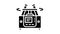 laboratory centrifuge glyph icon animation