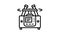 laboratory centrifuge line icon animation