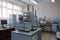 laboratory, with chemical and physical analysis of metals used in metallurgical industry