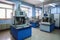 laboratory, with chemical and physical analysis of metals used in metallurgical industry