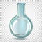 Laboratory flask round bottom glass.