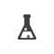Laboratory flask vector icon