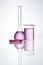 Laboratory Glass. Laboratory Glassware With Colorful Fluid