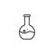 Laboratory glassware line icon