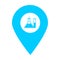 Laboratory location map pin pointer icon. Element of map point for mobile concept and web apps. Icon for website design and app de